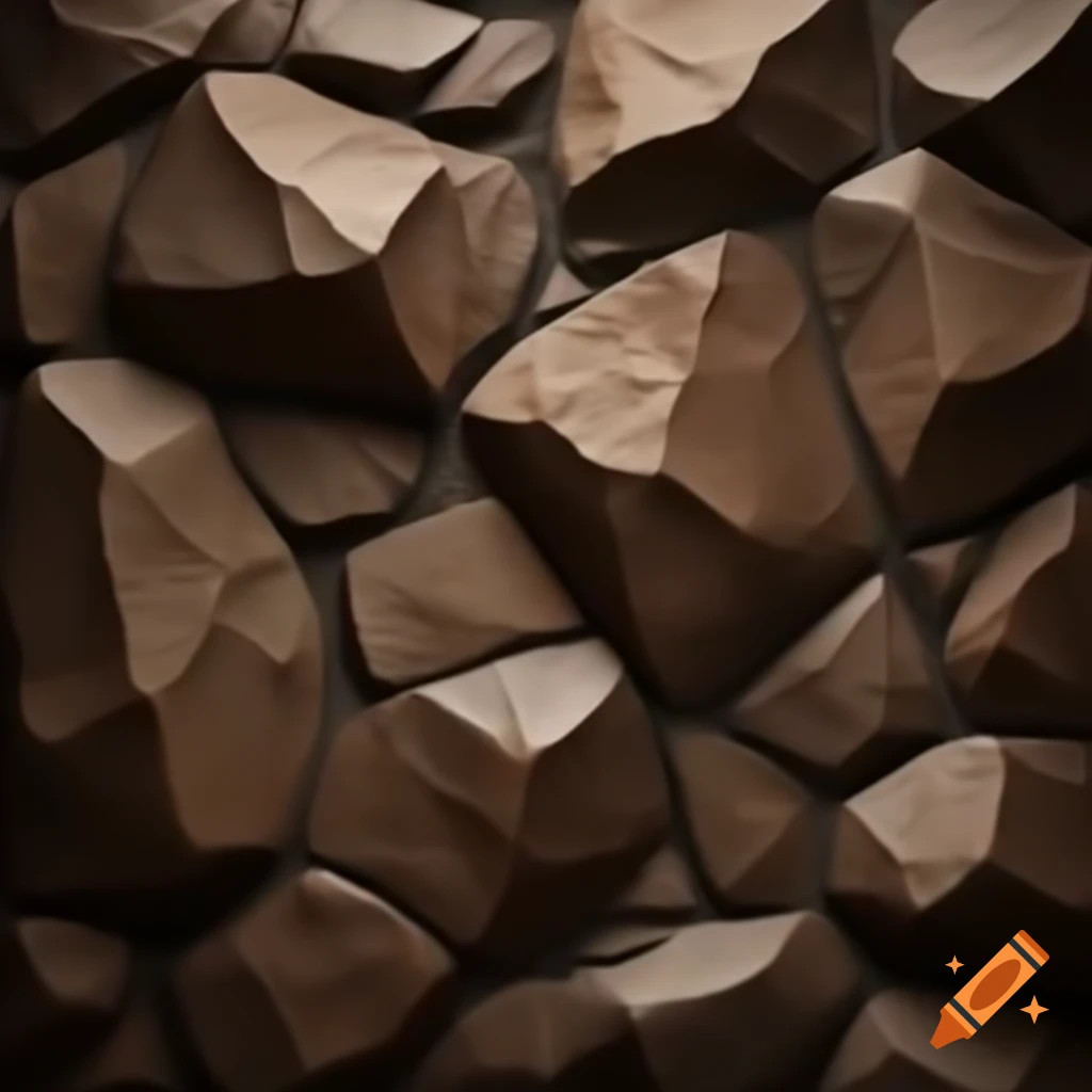 Hyperrealistic brown rock texture in high definition