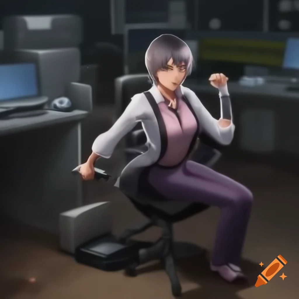 Japanese actress Nanako Matsushima portraying a professional in a commanding stance
