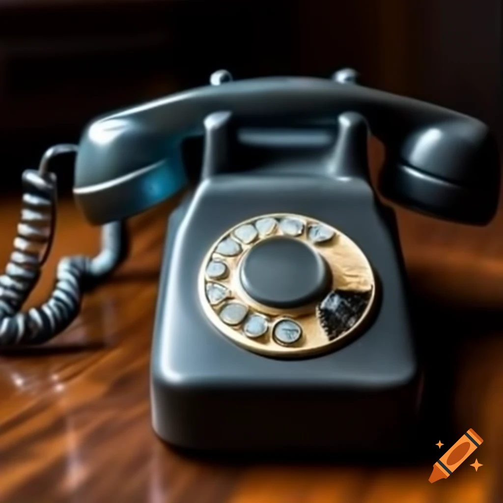Vintage ringing telephone
