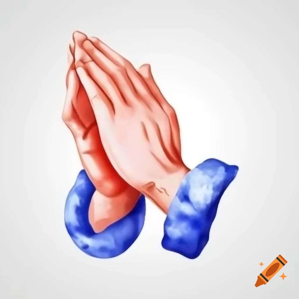 A serene and spiritual scene of prayer