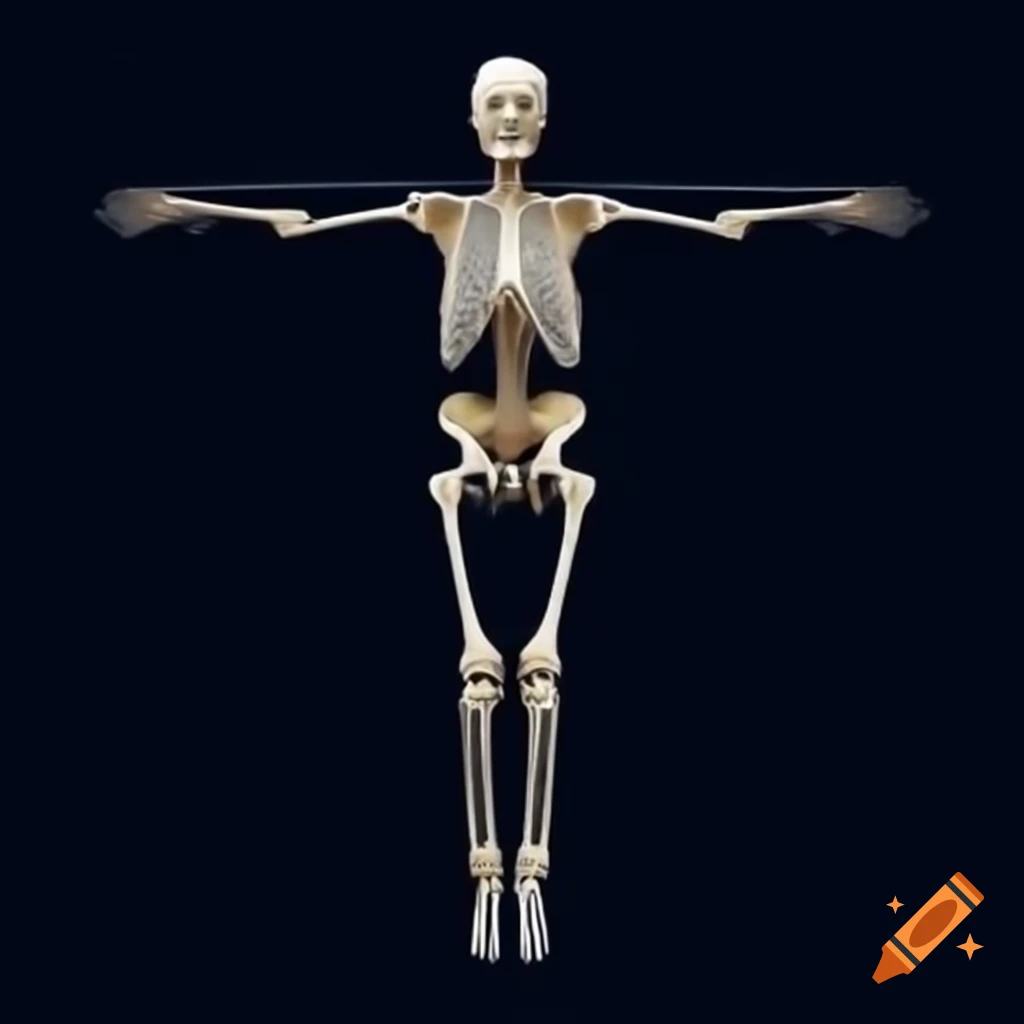 Joe Biden with photorealistic skeleton in casual setting