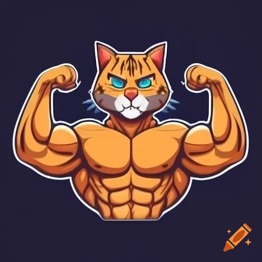 bodybuilder-in-yellow-shirt-flexing-muscles-like-a-roaring-black