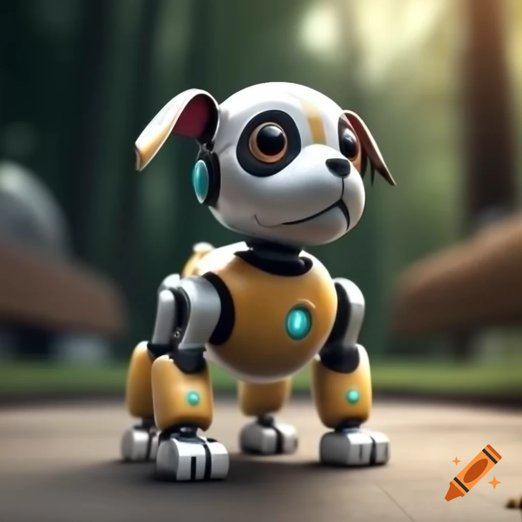 Cute robotic puppy design