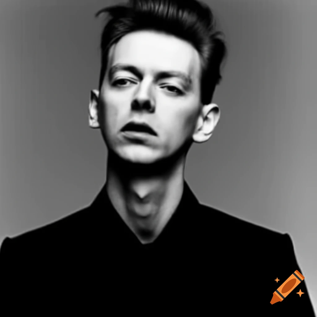 Middle-aged Depeche Mode fan's face