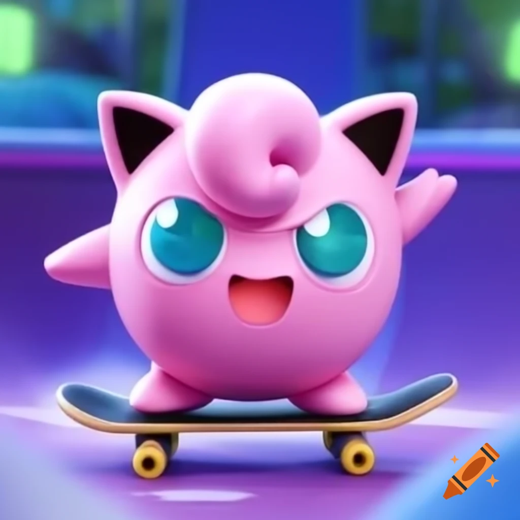 Evil Jigglypuff skating