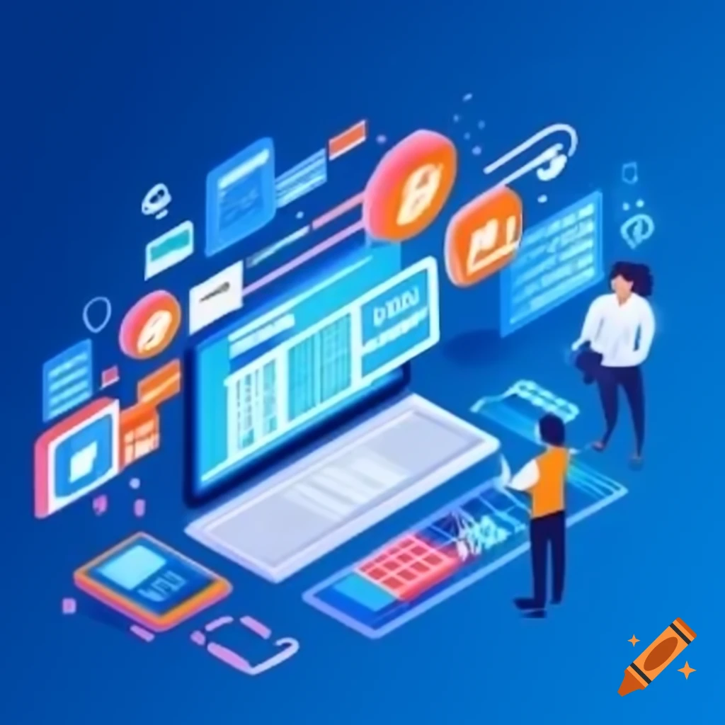 Overview of digital marketing trends on craiyon