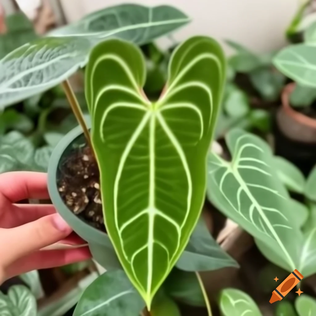 Anthurium clarinervium plant stickers for business