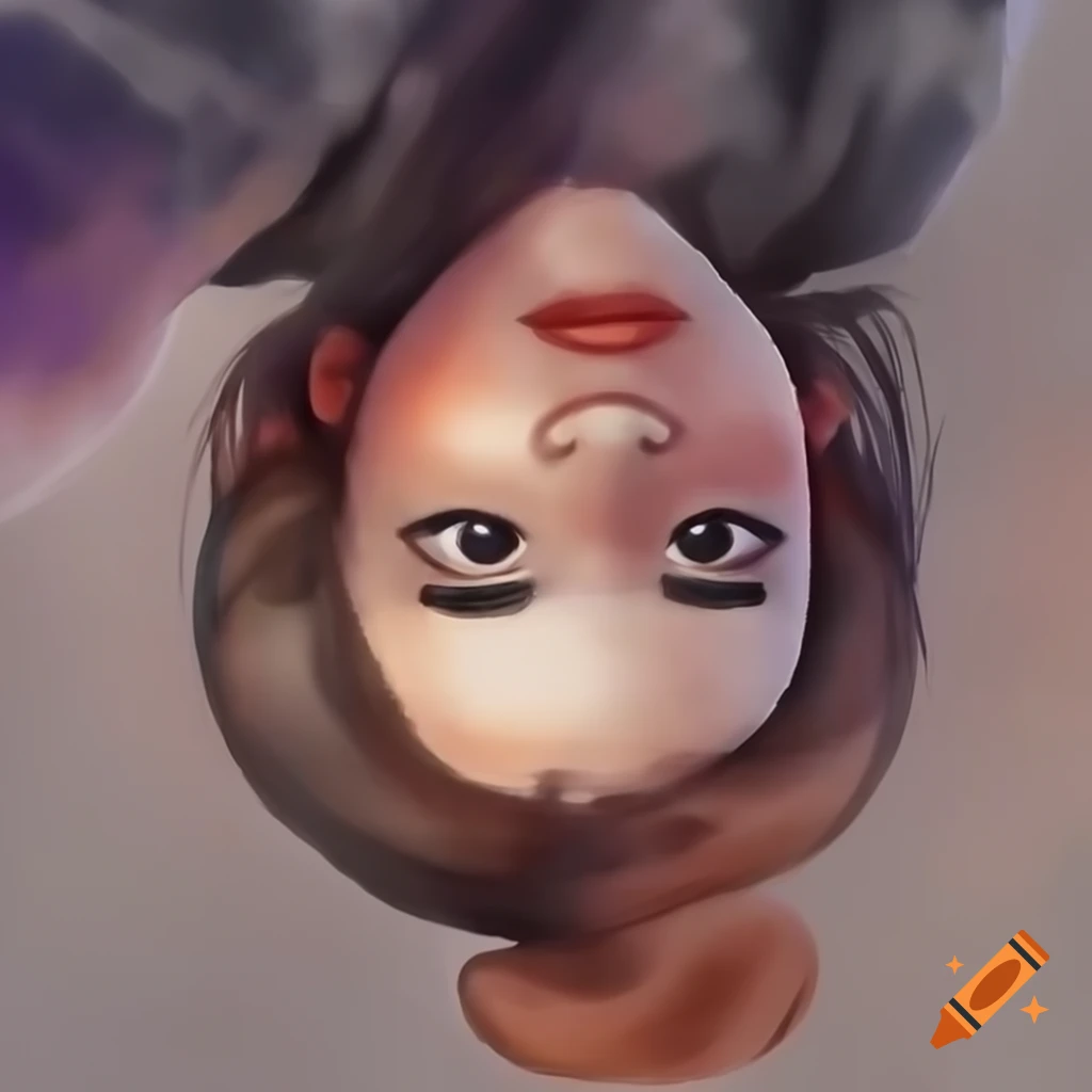 Detailed digital portrait of a charming Korean woman in watercolor style