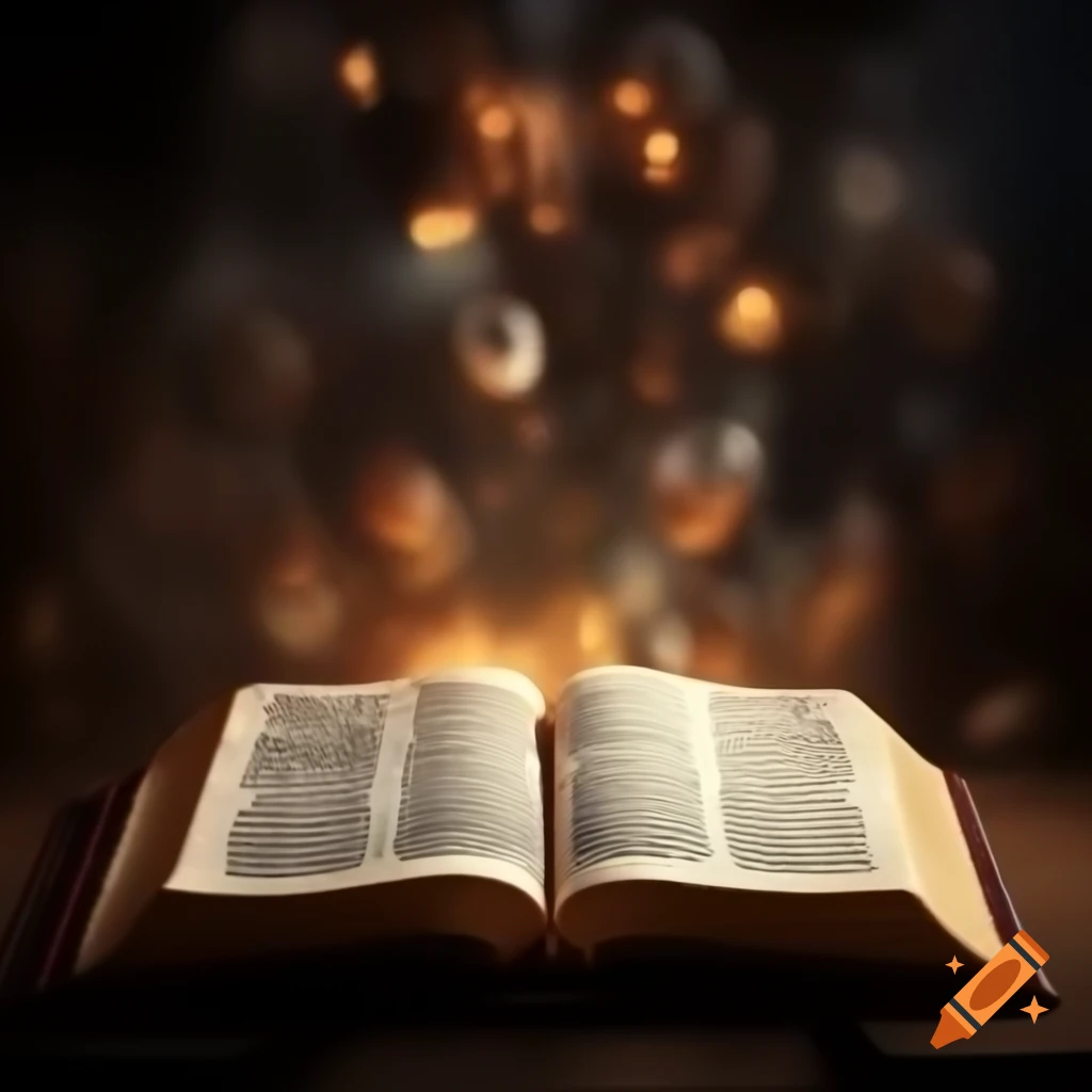 Creative 4k image of the Bible