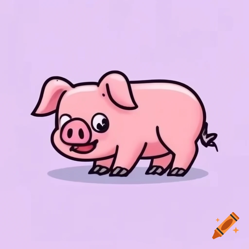 Concept of a pig monster