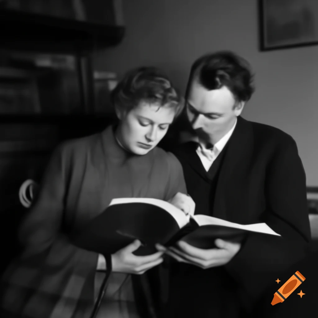 Couple engaged in reading Nietzsche's Thus Spoke Zarathustra
