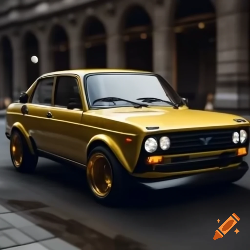Retro Lada concept car design