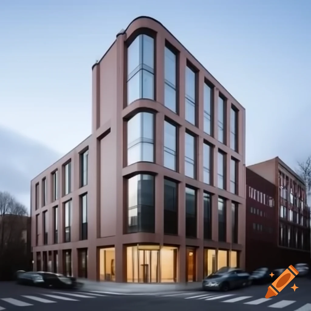Modern company building