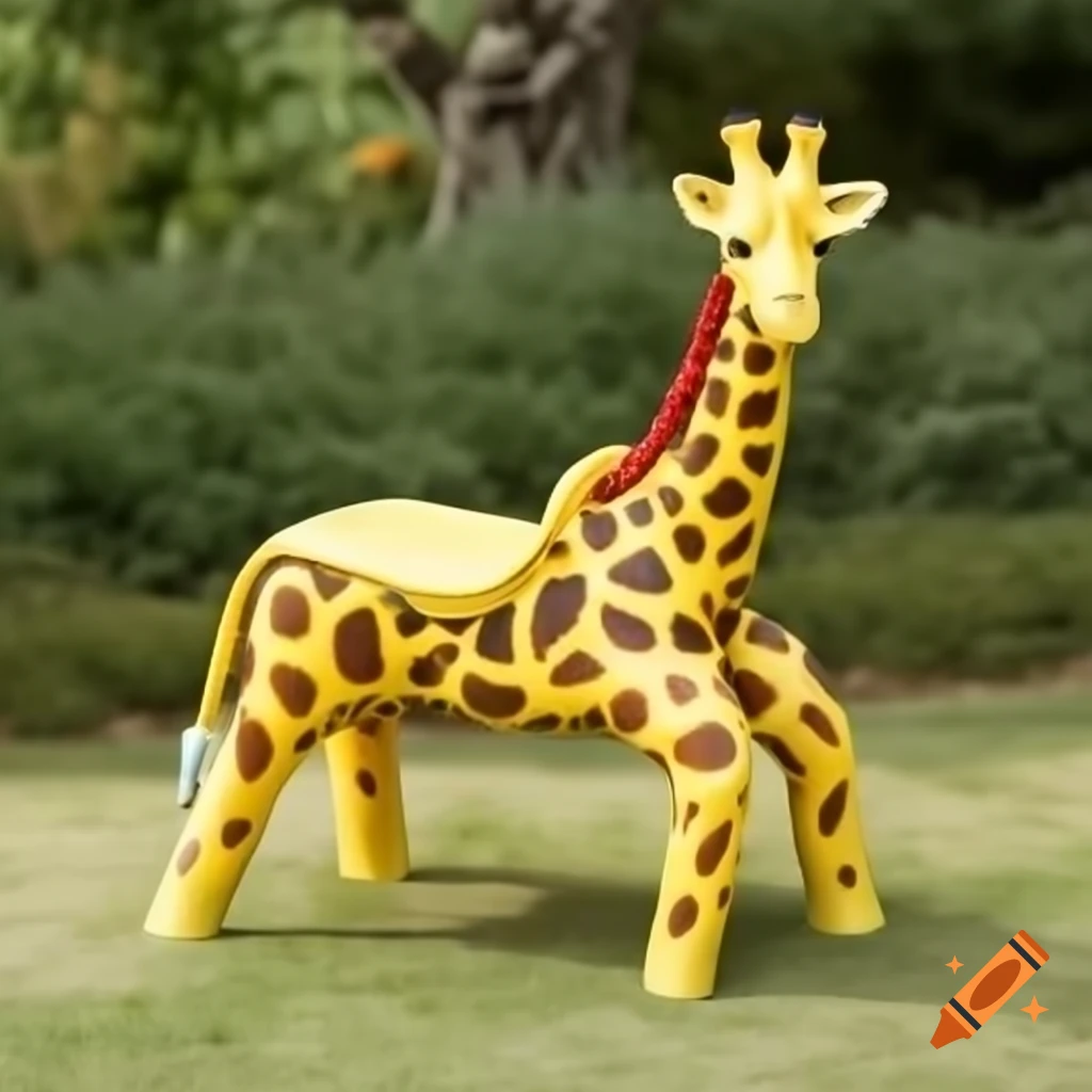 Giraffe-shaped outdoor chair