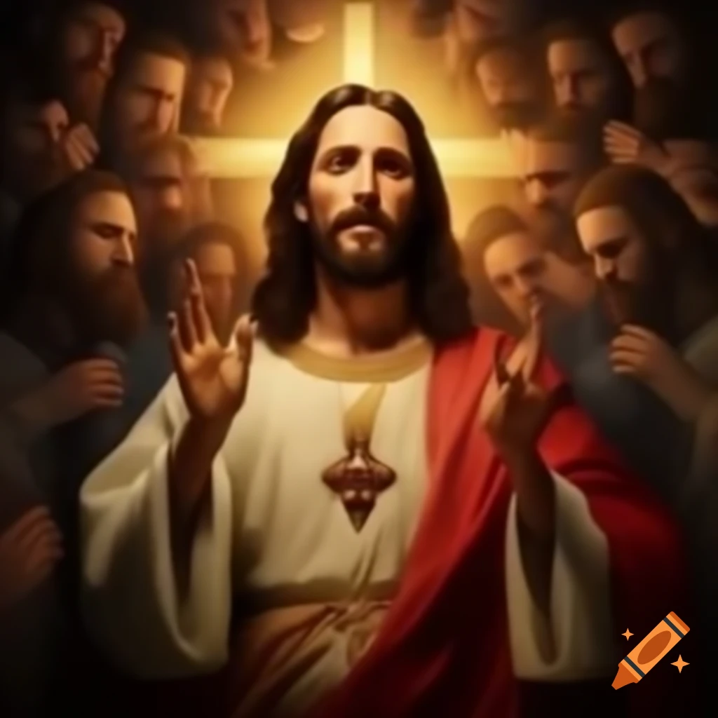 Representation of Christ as the lord of the universe