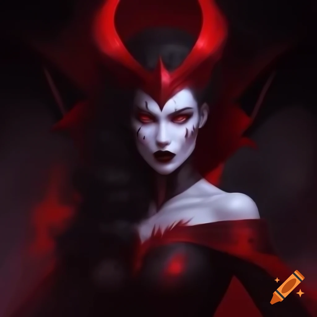 Vampire Queen character design with dark, gothic elements