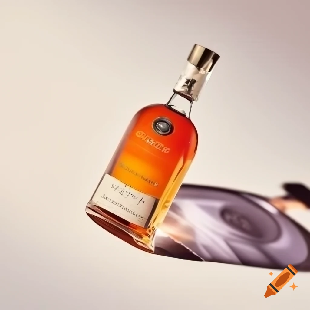 Elegant logo for Grange Saint Michel featuring prune liqueur on bespoke bottle labels