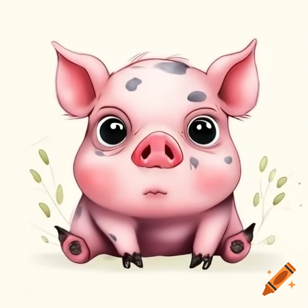 Concept of a pig monster