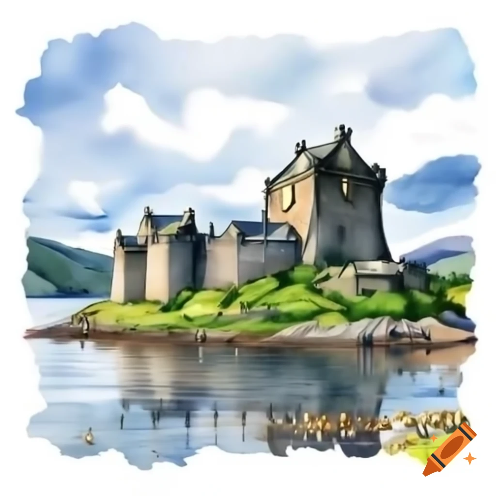 Eilean Donan Castle in Scotland, scenic view