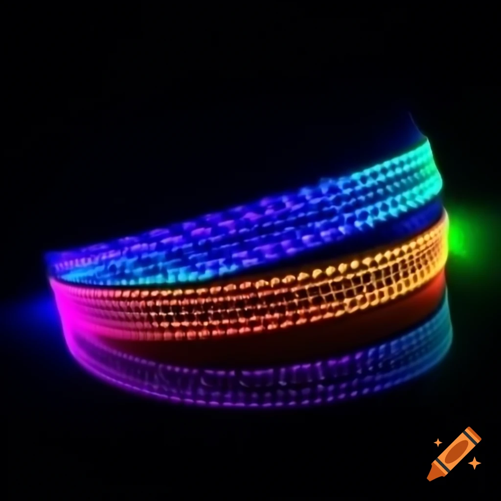 3D RGB LED strip symbol with color change and dimming features