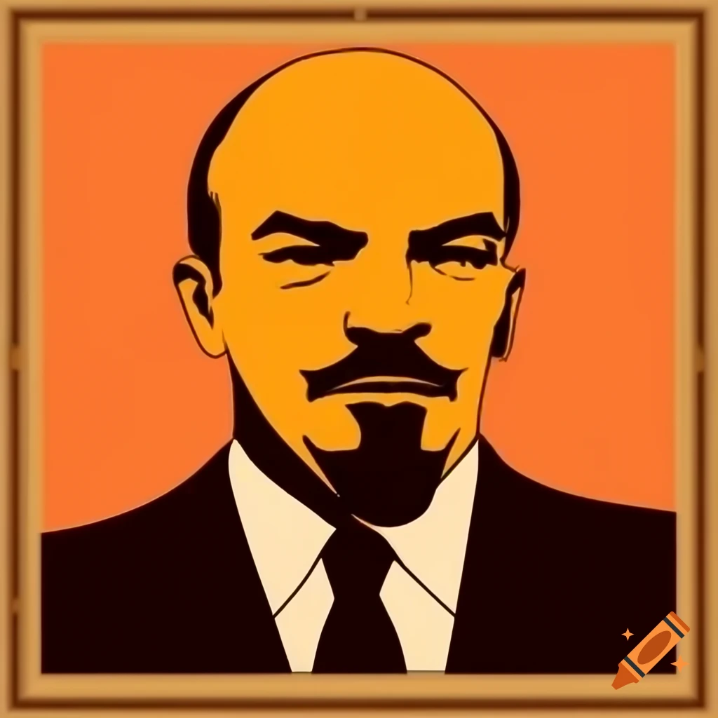 Constructivist art depicting Lenin
