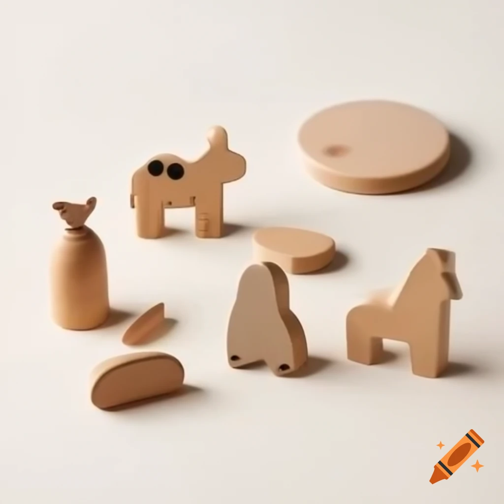 Charming handmade wooden toys promoting imaginative play