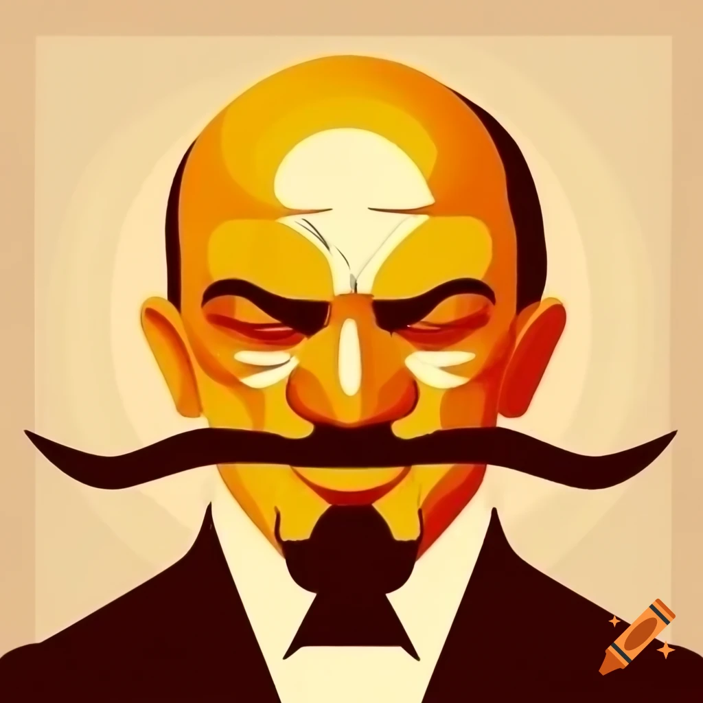 Constructivist art depicting Lenin