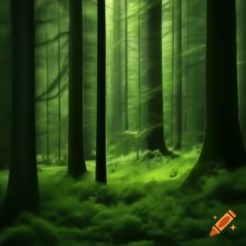 Lush forest scenery