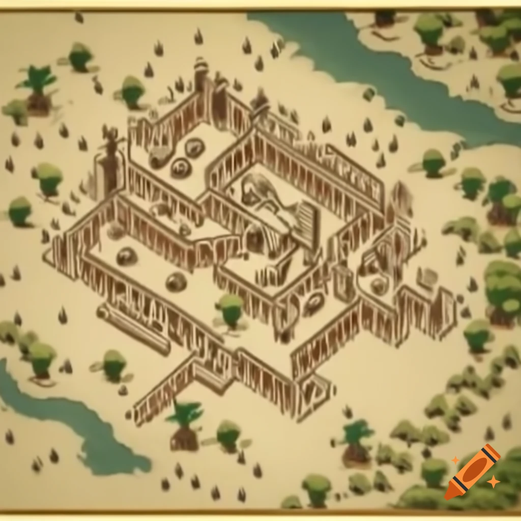 Ancient cartographic outline showcasing unnamed landmasses and forgotten empires