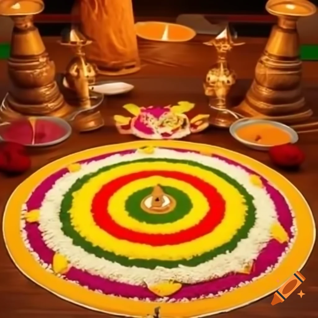 Onam festival celebration featuring Mahabali
