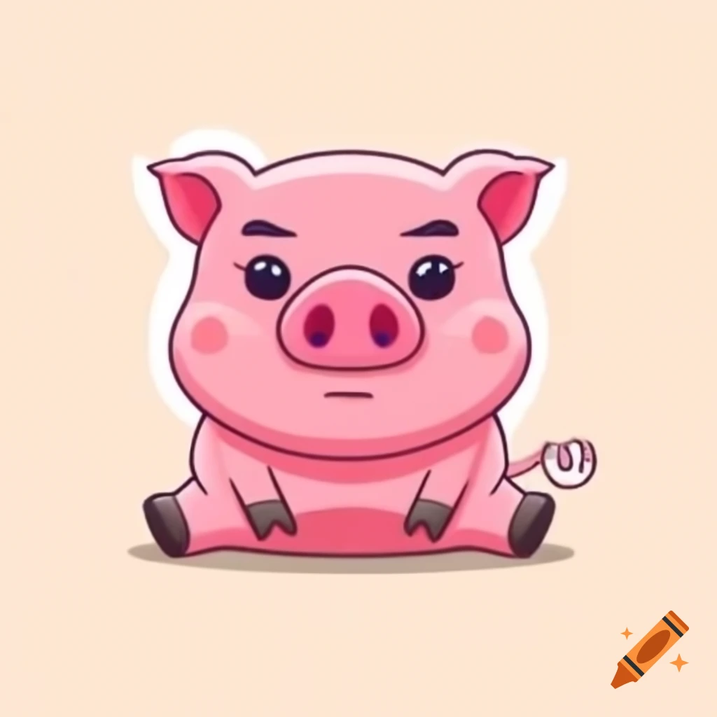 Concept of a pig monster