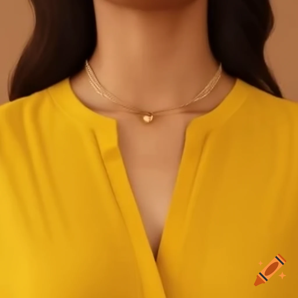 Yellow gold choker necklace with rigid structure and amber stone
