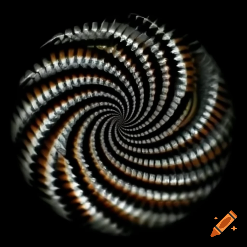 Hypnotic spiral flute design