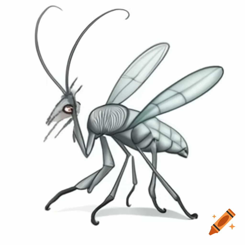 Illustration of a bug dragon