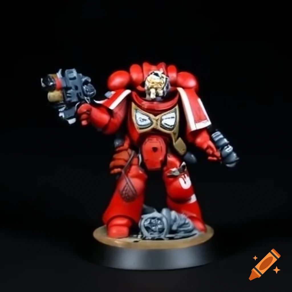 Japanese style half red white space marine character