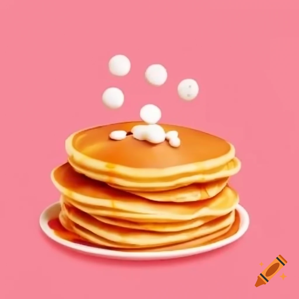 Pancakes served with various condiments