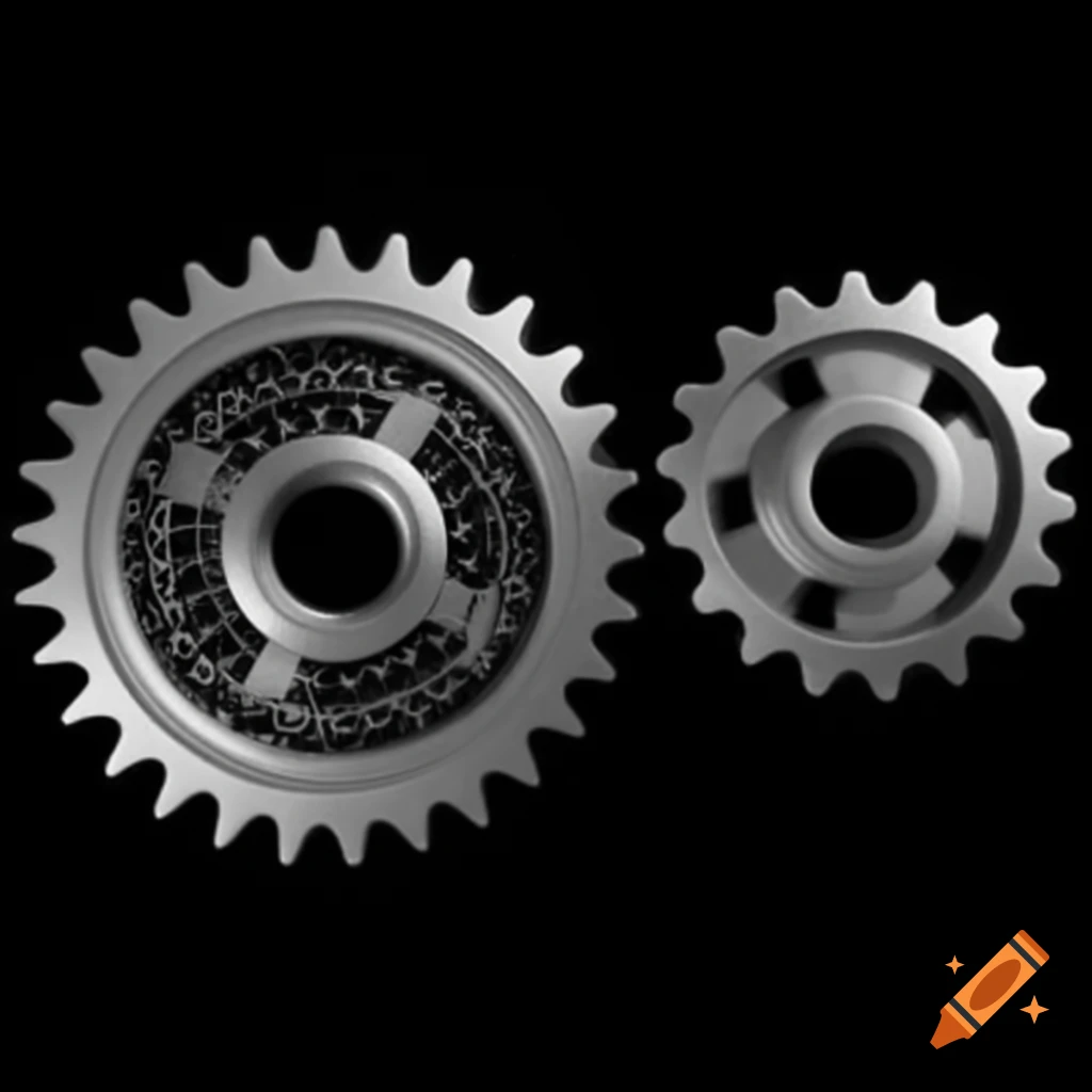 Intricate meshed gears symbolizing precision and power