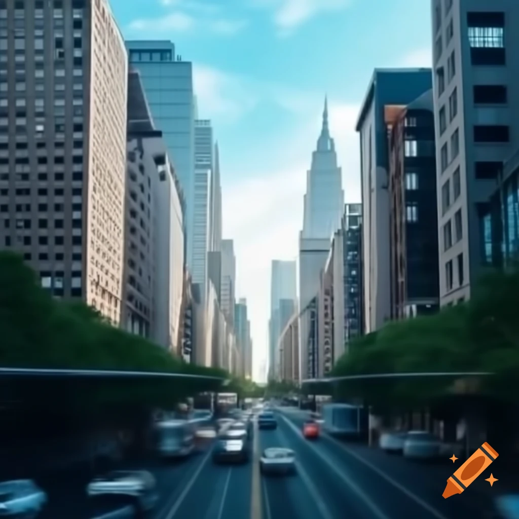 Urban city skyline background