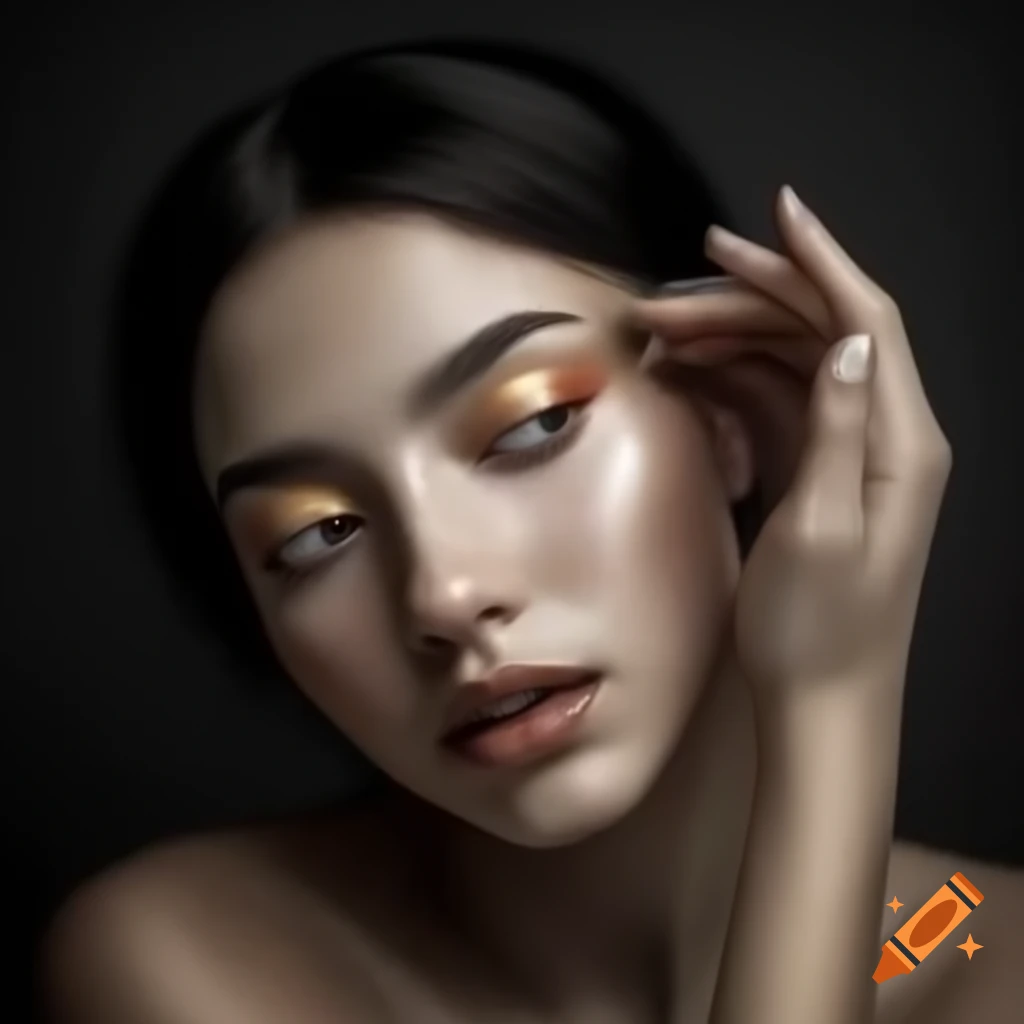 Photographic portrait of a young woman showcasing beauty and cultural richness