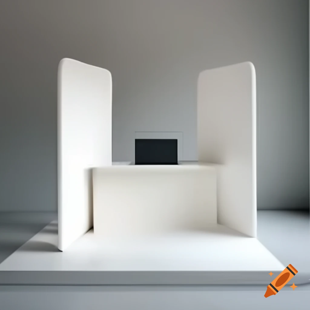 Minimalist DJ booth design