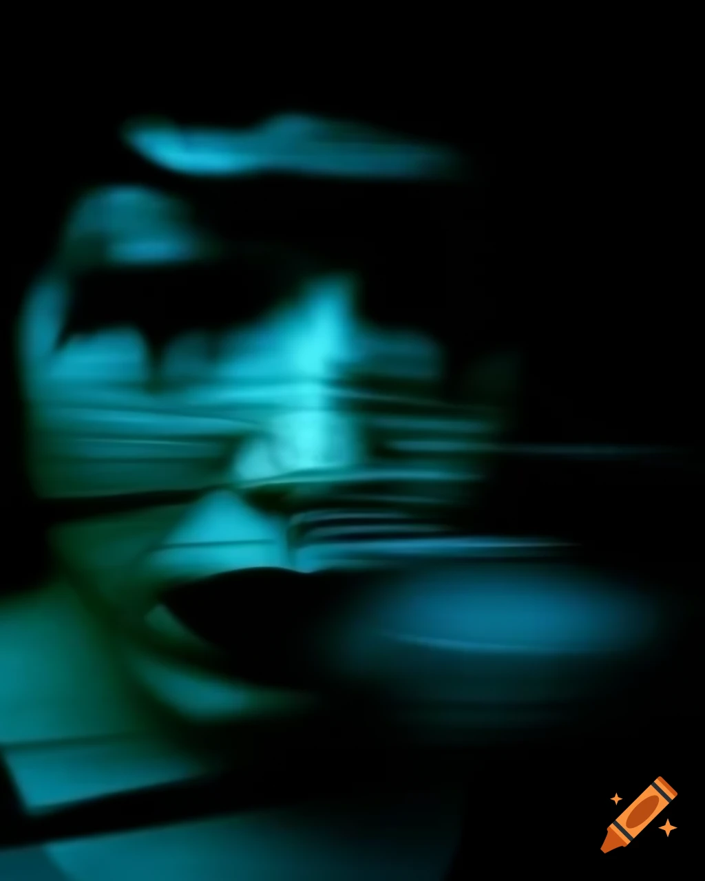 Creepy analogue horror footage of woman apparition on trailcam with ethereal effects