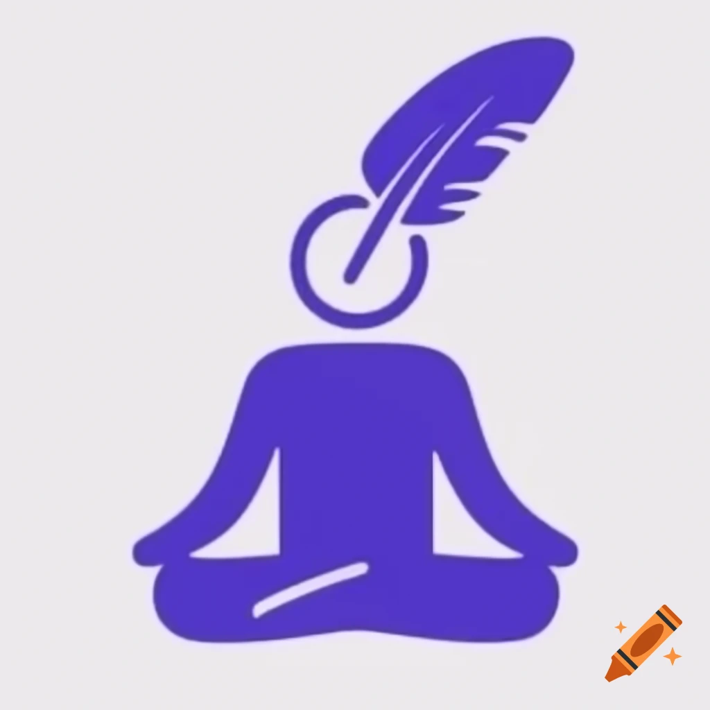 Quill-like figure meditating in a serene environment