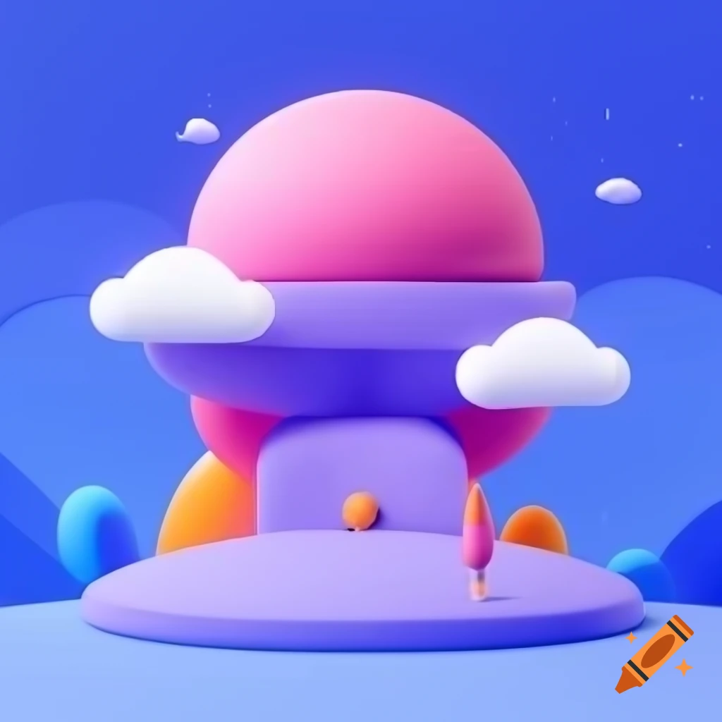 Pop surreal photography in flat vector illustration style