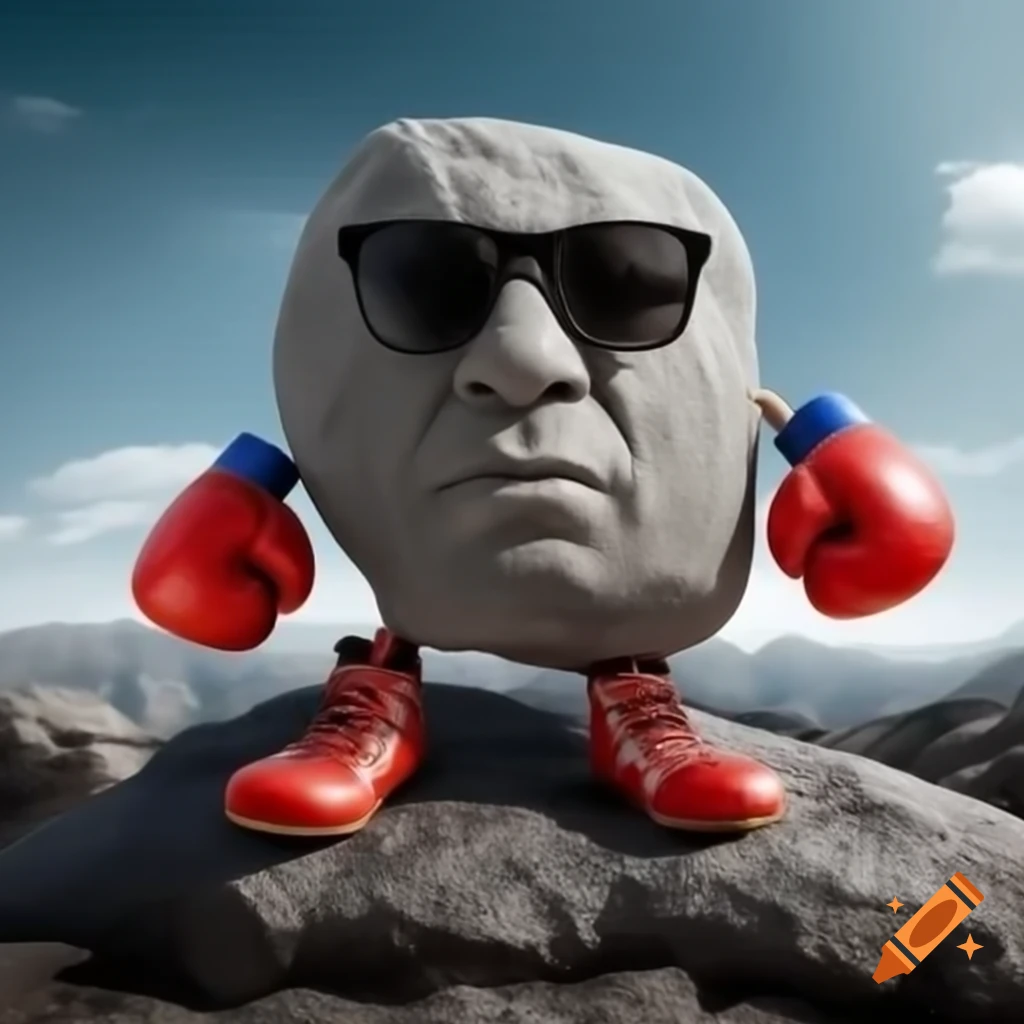 Professional Boxing Ring Under Dramatic Spotlights With Motivational 