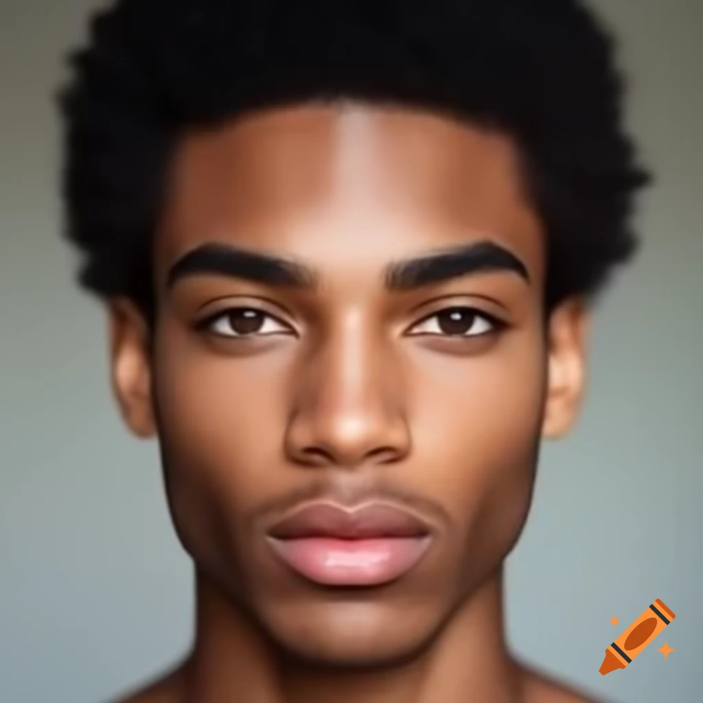 Young Swedish Male Model With Tears Reflecting Light Of Flames In 