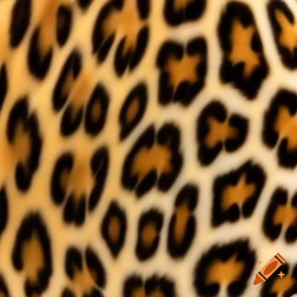 Close-up of leopard spotted fur texture