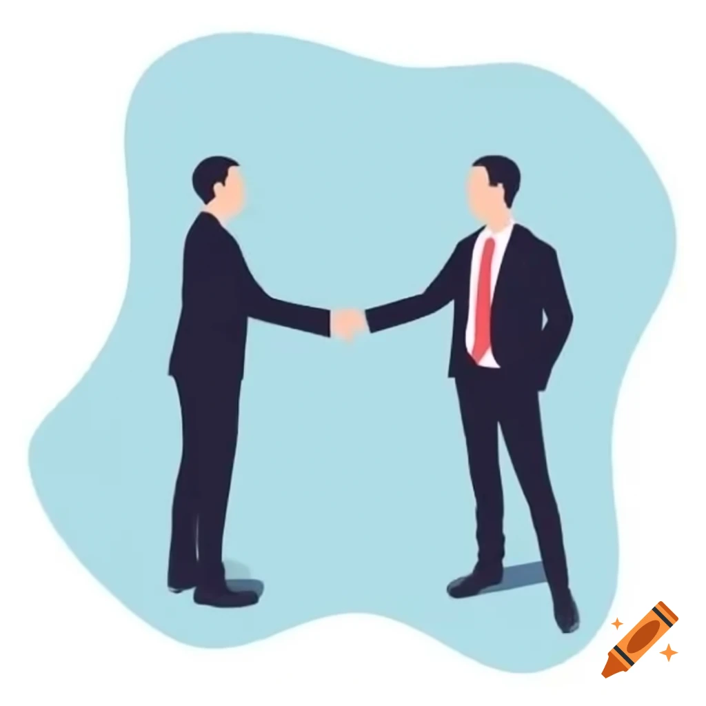 Business professionals shaking hands