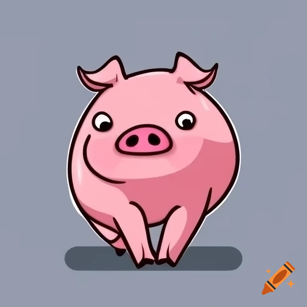 Concept of a pig monster