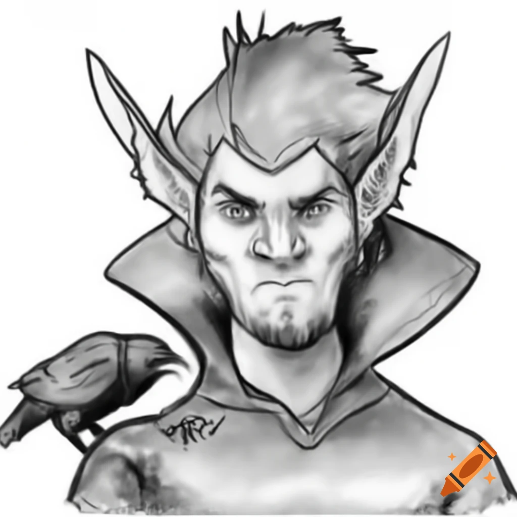 Concept art of a demonic character with four wings inspired by fantasy