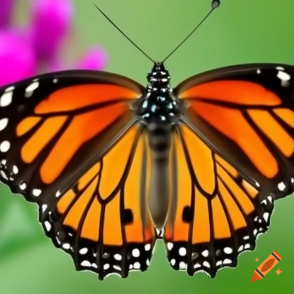 Colorful butterfly in natural habitat